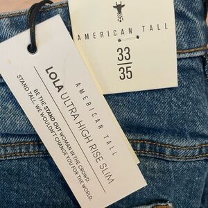 American Tall Women's Straight Leg Jeans - Blue